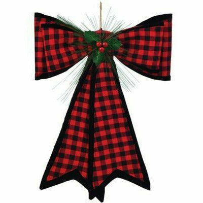 Amscan HOLIDAY: CHRISTMAS Christmas Traditional Plaid Deluxe Bow