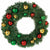 Amscan HOLIDAY: CHRISTMAS Deluxe Bulb Wreath with Greenery