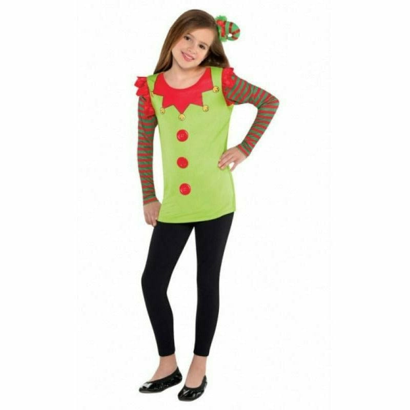 Amscan HOLIDAY: CHRISTMAS Girls Elf Long-Sleeve Shirt