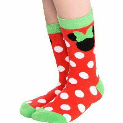 Amscan HOLIDAY: CHRISTMAS Girls Holiday Minnie Mouse Crew Socks