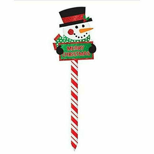 Amscan HOLIDAY: CHRISTMAS Glitter Snowman Merry Christmas Yard Sign