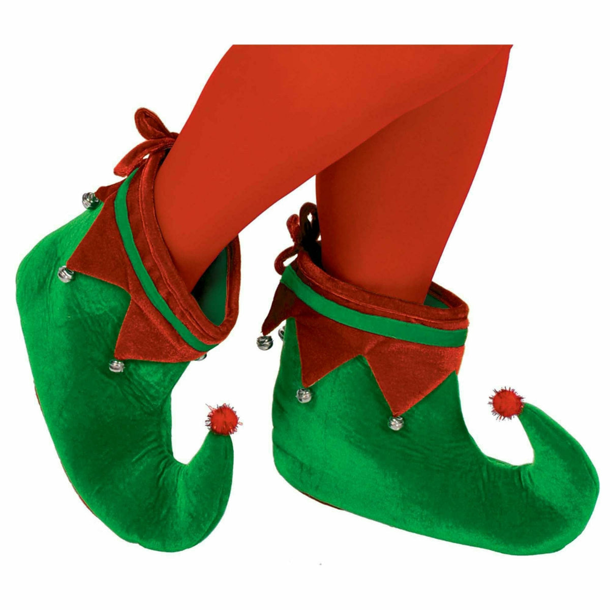 Amscan HOLIDAY: CHRISTMAS Green &amp; Red Elf Shoes