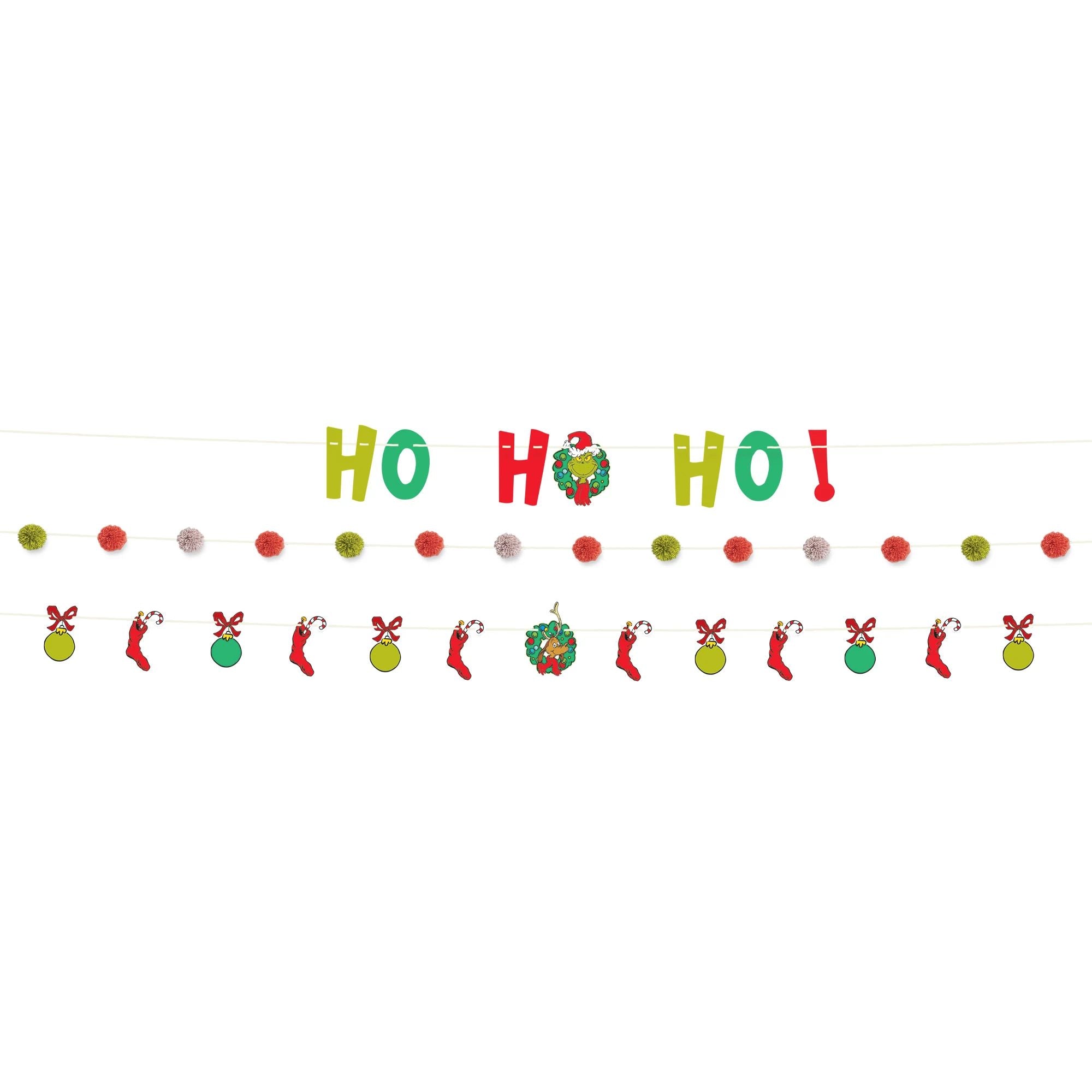 Amscan HOLIDAY: CHRISTMAS Grinch 3 Pack Christmas Banners
