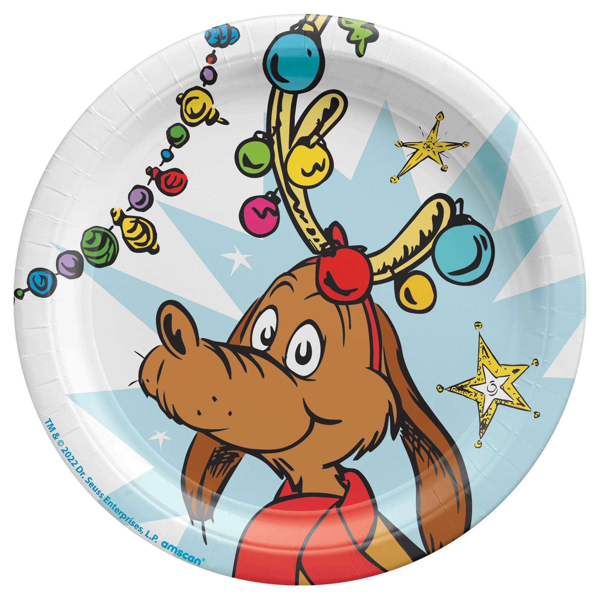 Amscan HOLIDAY: CHRISTMAS Grinch Round Dessert Plates