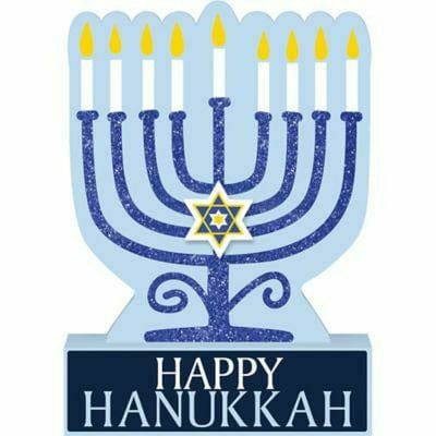 Amscan HOLIDAY: CHRISTMAS Happy Hanukkah Menorah Sign