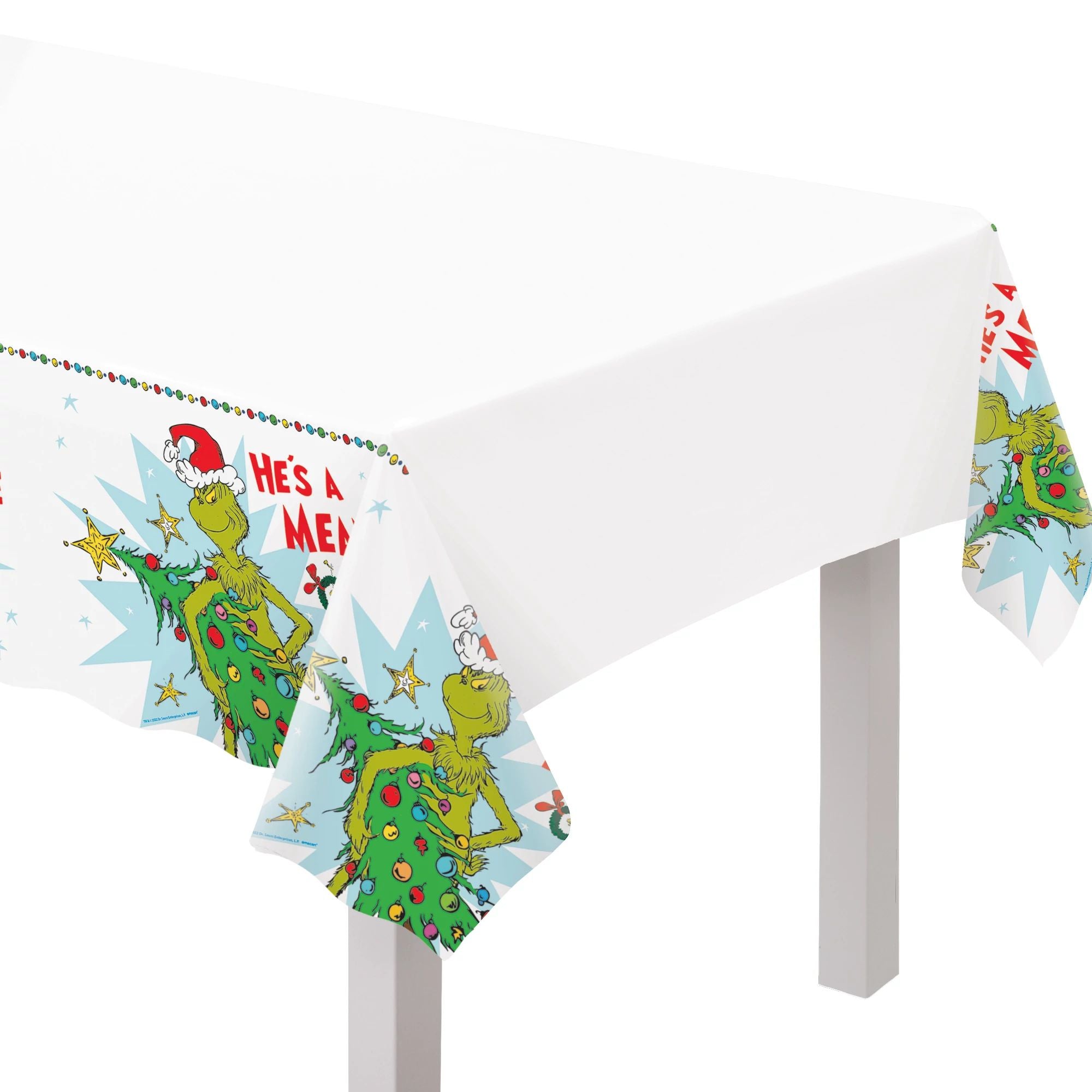 Amscan HOLIDAY: CHRISTMAS He's A Mean One Plastic Table Cover