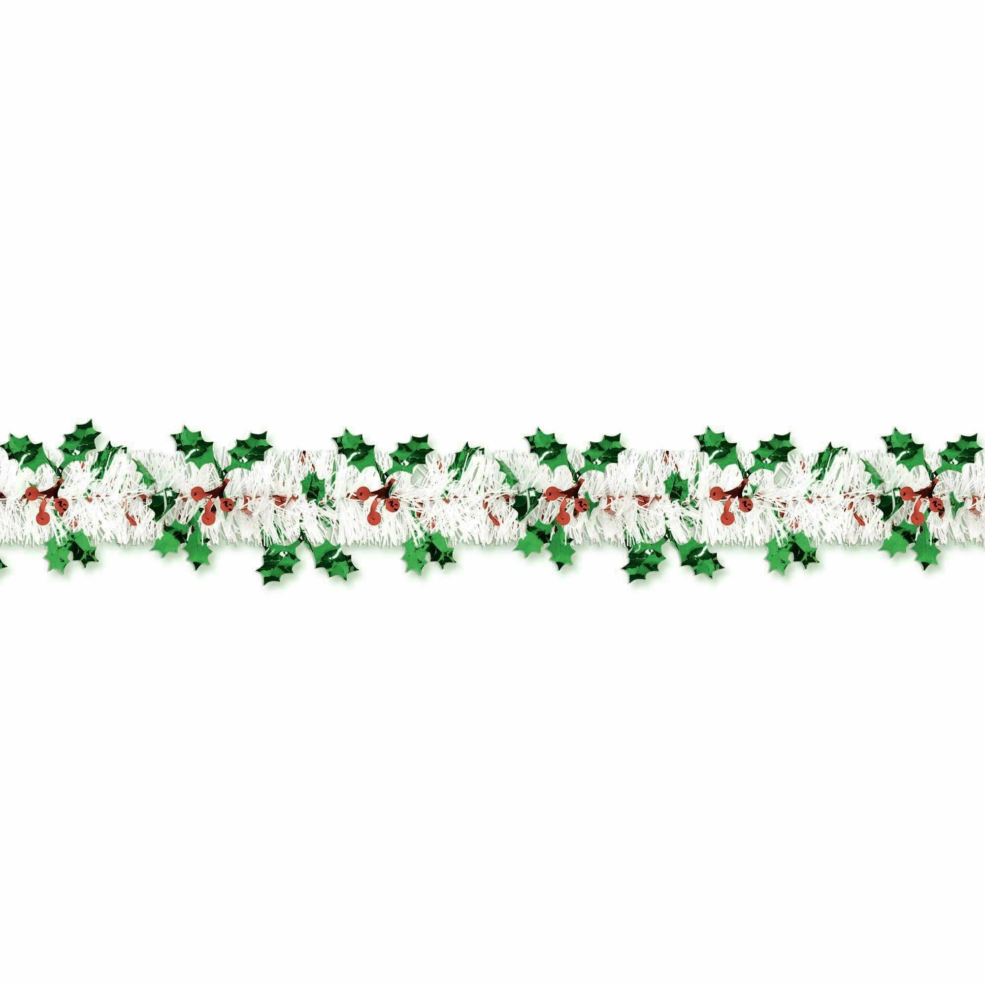 Amscan HOLIDAY: CHRISTMAS Holiday Tinsel W/ Foil Holly & Berries