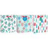 Amscan HOLIDAY: CHRISTMAS Holly, Tree, Snowflake Square Gift Bags, Multi - Pack