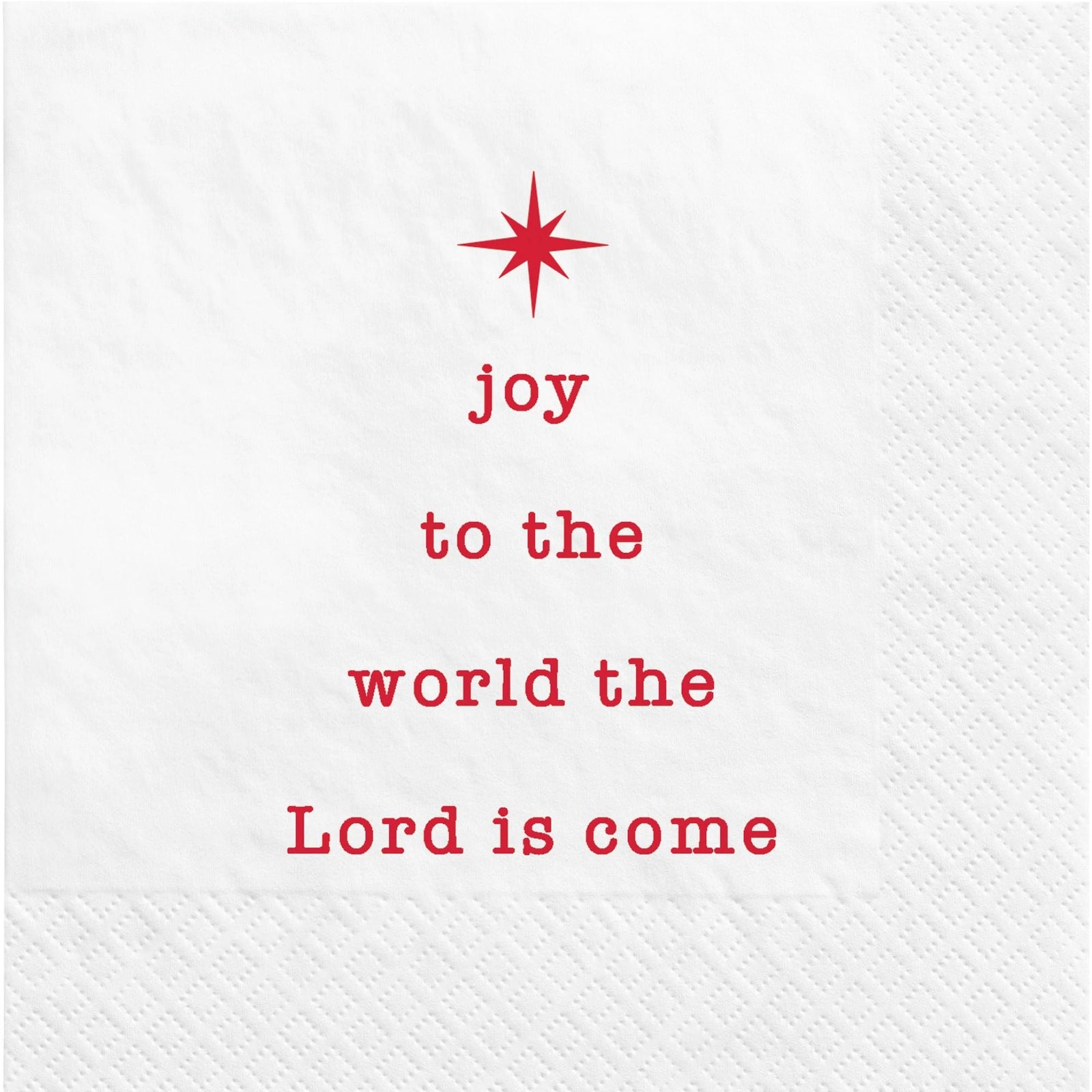 Amscan HOLIDAY: CHRISTMAS Joy To the World Religious Beverage Napkins