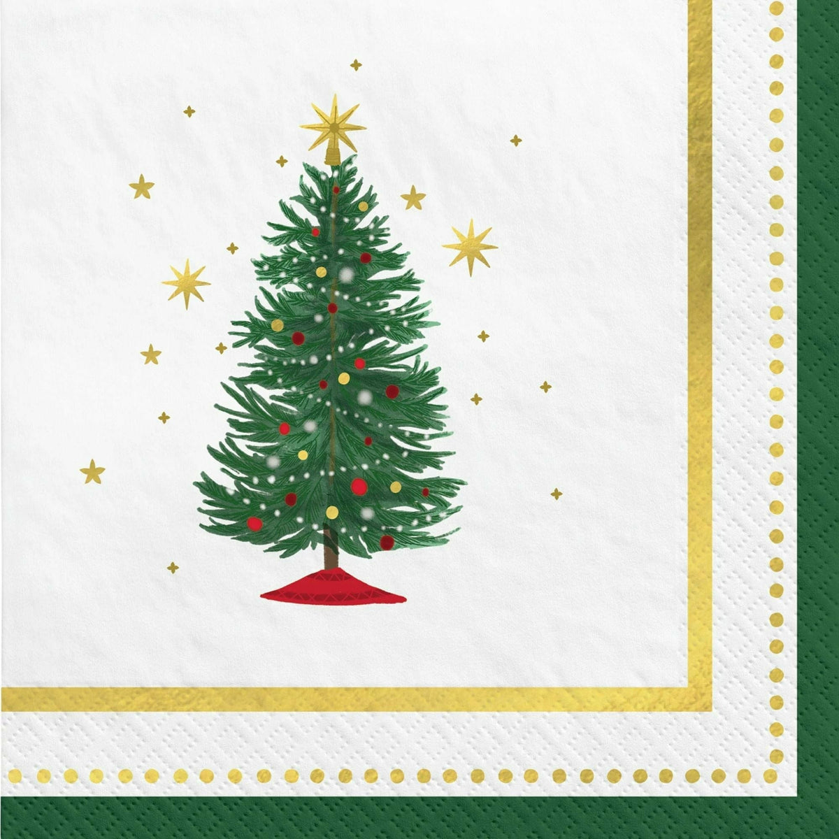 Amscan HOLIDAY: CHRISTMAS Joyful Tree Beverage Napkins