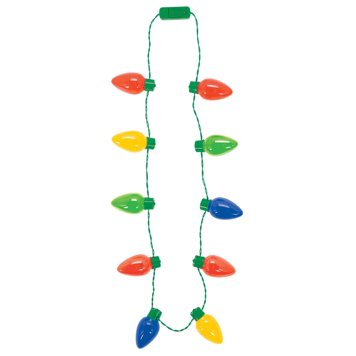 Amscan HOLIDAY: CHRISTMAS Jumbo Light-Up Bulb Necklace