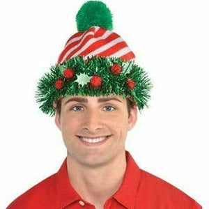 Amscan HOLIDAY: CHRISTMAS Knit Hat w/Tinsel