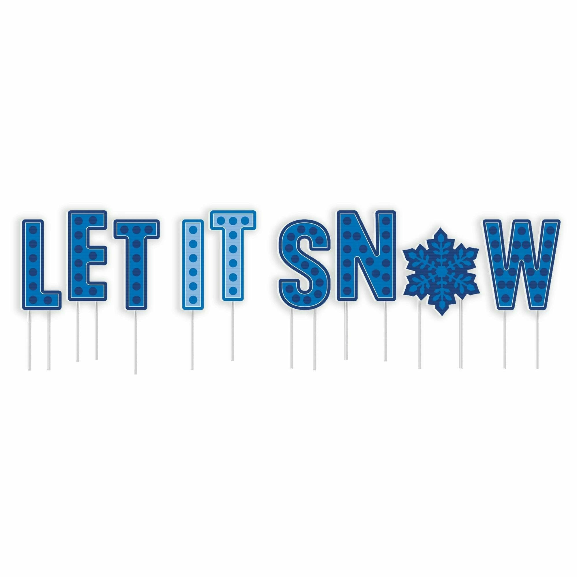Amscan HOLIDAY: CHRISTMAS Let It Snow Yard Sign