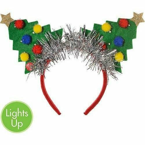 Amscan HOLIDAY: CHRISTMAS Light-Up Christmas Tree Headband