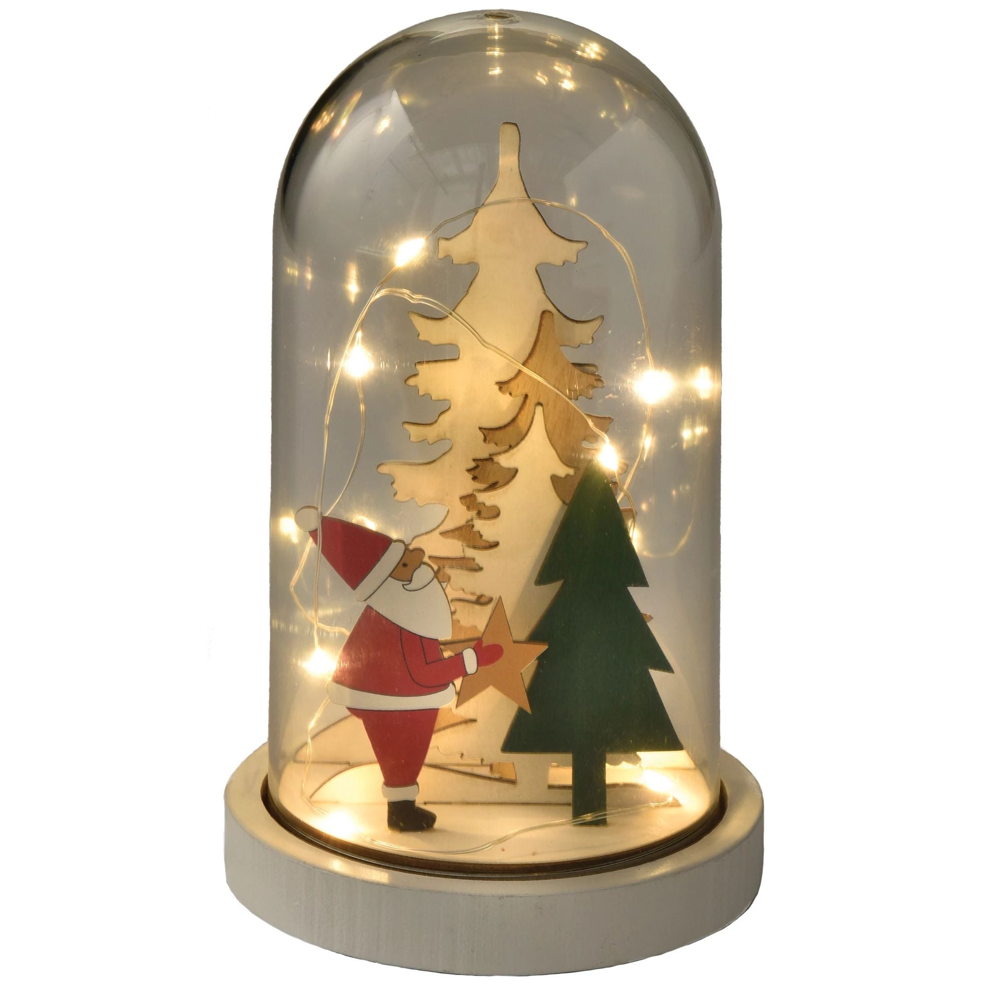 Amscan HOLIDAY: CHRISTMAS Light-Up Wood Globe Centerpiece