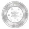 Amscan HOLIDAY: CHRISTMAS Metallic Sparkling Snowflake Dessert Plates