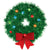 Amscan HOLIDAY: CHRISTMAS Mini Tinsel Wreath w/ Bow