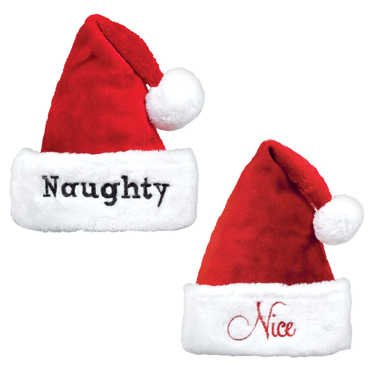 Amscan HOLIDAY: CHRISTMAS Naughty &amp; Nice Santa Hat Set