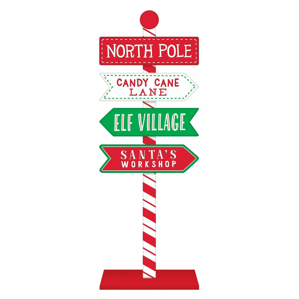 Amscan HOLIDAY: CHRISTMAS North Pole Directional Standing Sign