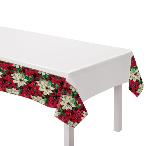 Amscan HOLIDAY: CHRISTMAS Poinsettia Plastic Tablecover