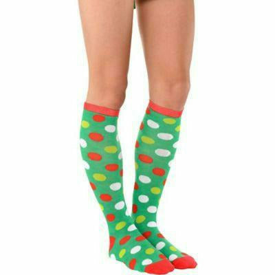 Amscan HOLIDAY: CHRISTMAS Polka Dot Christmas Knee Socks