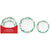 Amscan HOLIDAY: CHRISTMAS Printed Plastic Plates Multipack - White Holly
