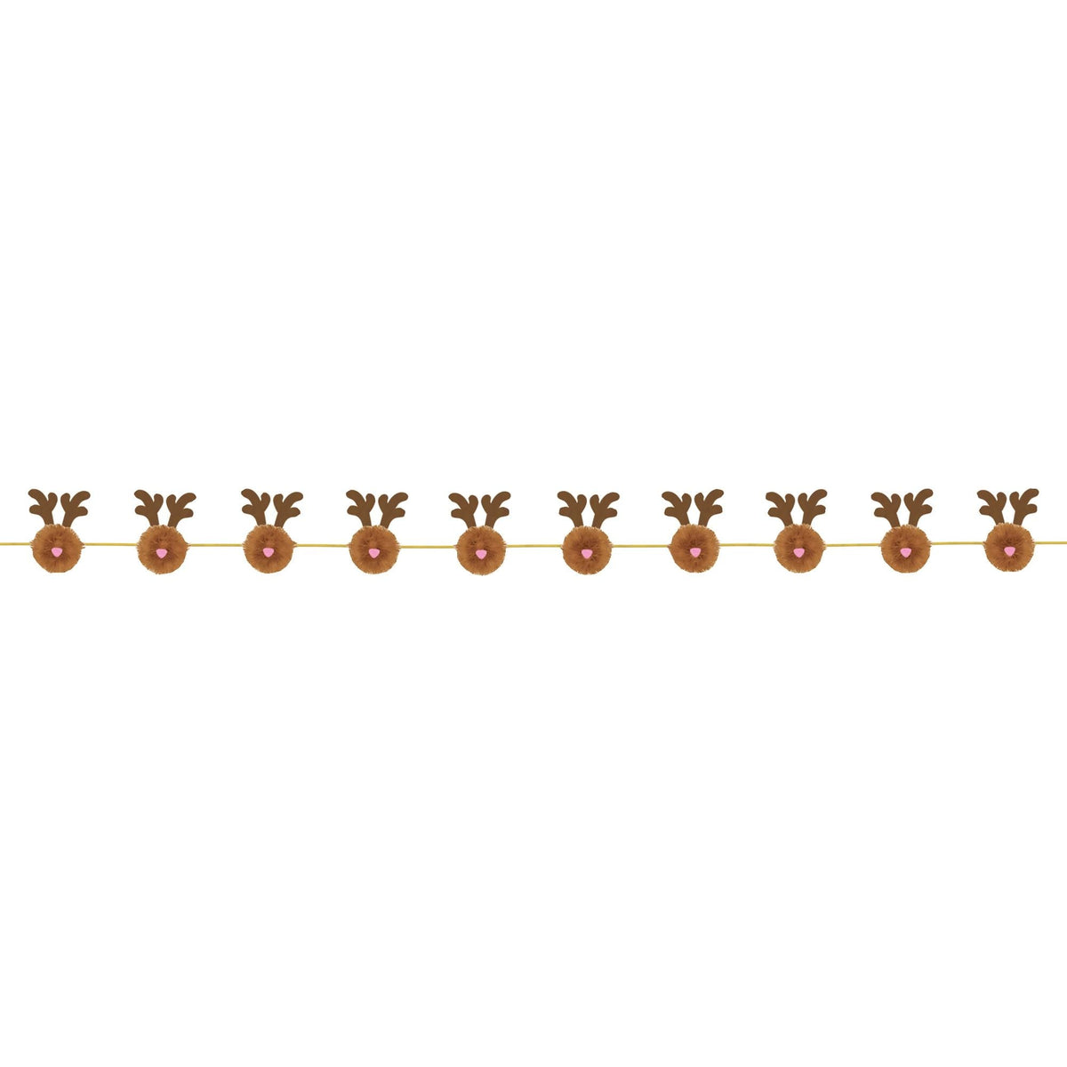 Amscan HOLIDAY: CHRISTMAS Reindeer Pom Pom Garland