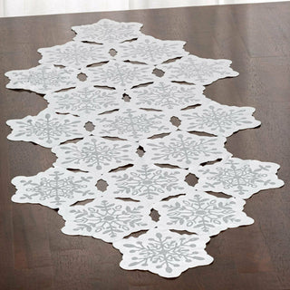 Snowflake Die-Cut Table Runner