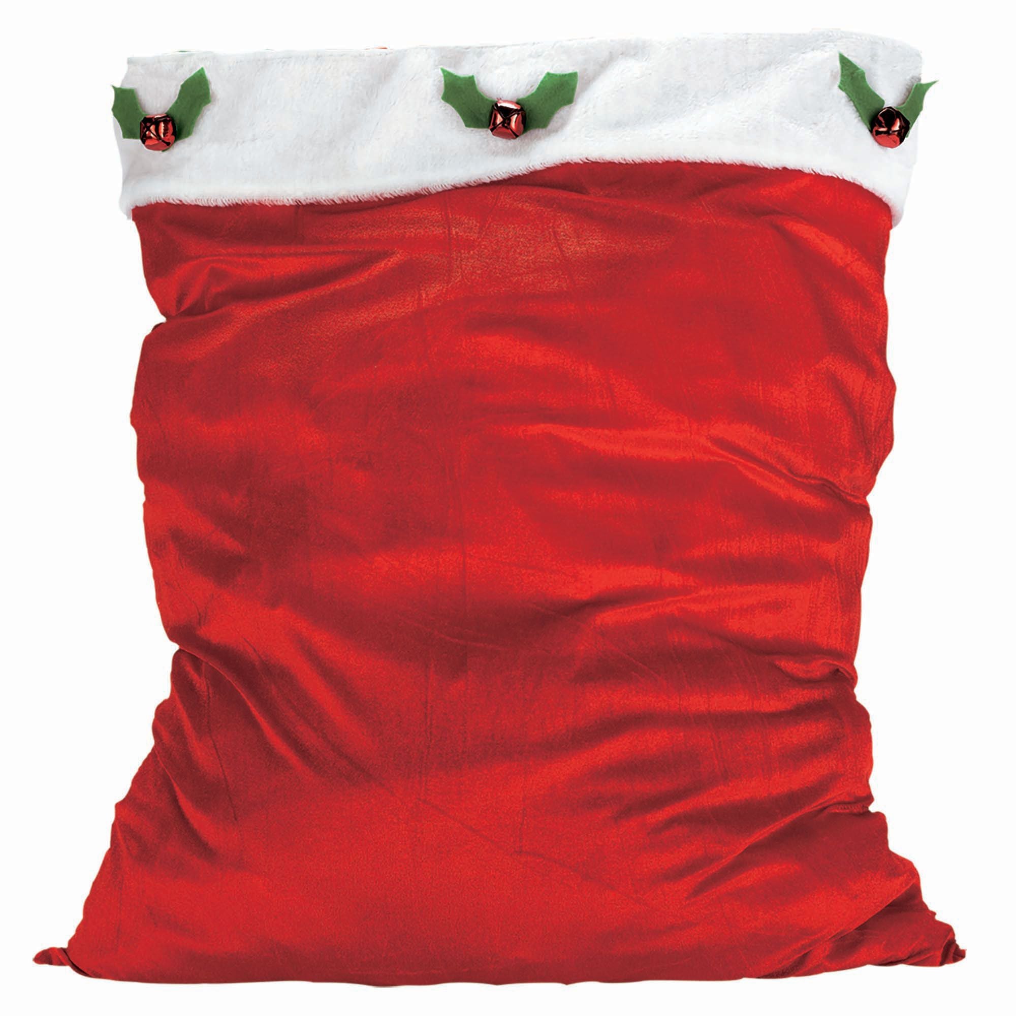 Amscan HOLIDAY: CHRISTMAS Velour Santa Bag