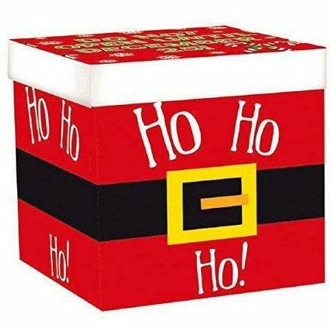 Amscan HOLIDAY: CHRISTMAS Very Merry Christmas Ho Ho Ho Santa's Belt Gift Box
