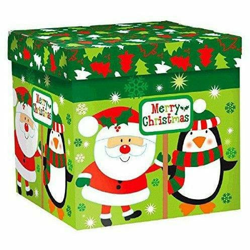 Amscan HOLIDAY: CHRISTMAS Very Merry Christmas Santa &amp; Friends Medium Gift Box