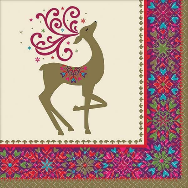 Amscan HOLIDAY: CHRISTMAS Winter Whimsy Lunch Napkins 36ct