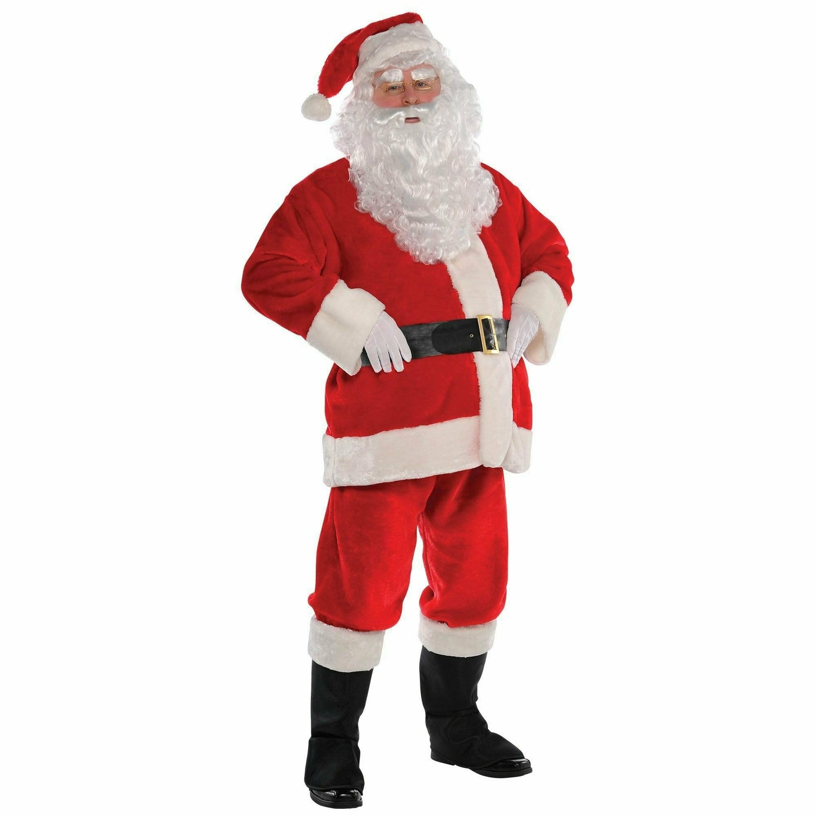 Amscan HOLIDAY: CHRISTMAS XXL (up to 54" chest) Plush Santa Suit