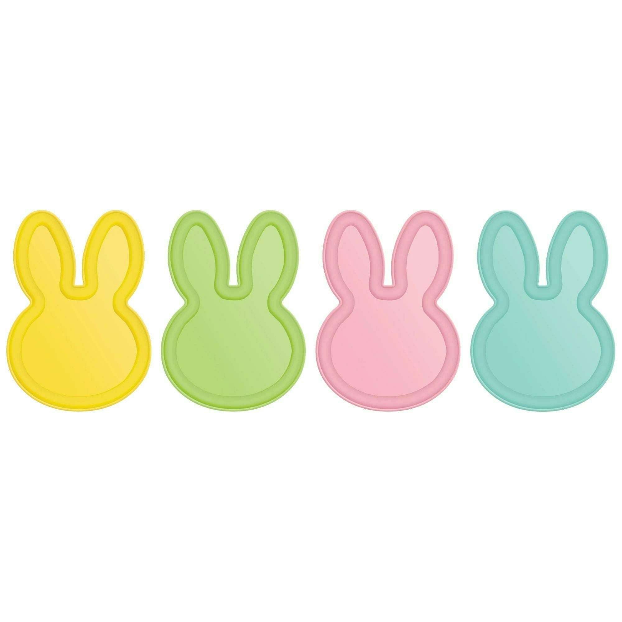 Amscan HOLIDAY: EASTER Bunny Shaped Melamine Plates
