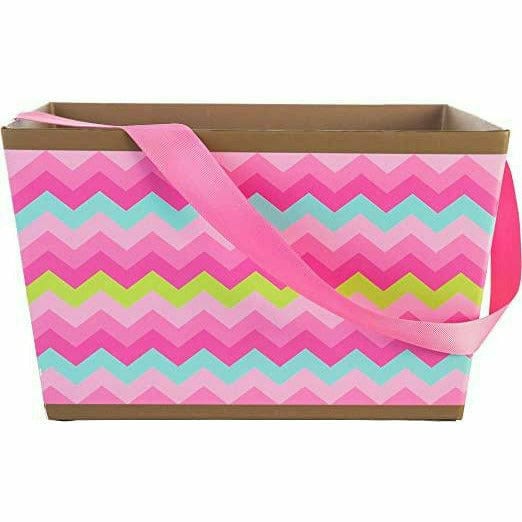 Amscan HOLIDAY: EASTER Wide Pink Square Paperboard Bucket