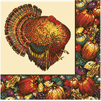 Amscan HOLIDAY: FALL AUTUMN TURKEY BEV NAPKIN