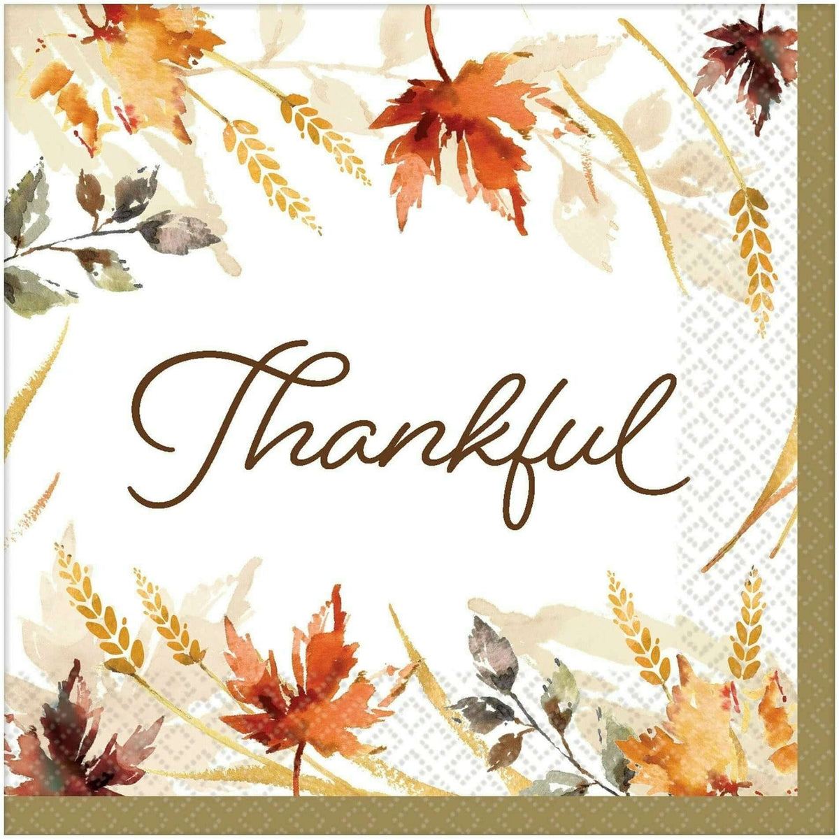 Amscan HOLIDAY: FALL O1 - Classic Thanksgiving Beverage Napkins