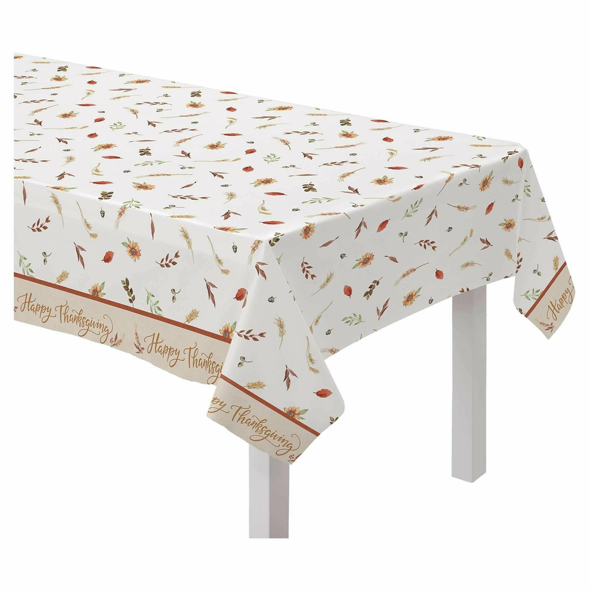 Amscan HOLIDAY: FALL Thanksgiving Flannel-Backed Table Cover