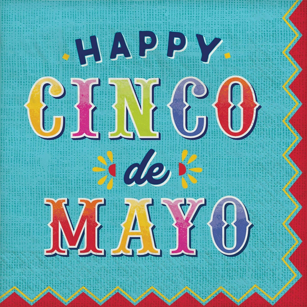 Amscan HOLIDAY: FIESTA Cinco De Mayo Beverage Napkins