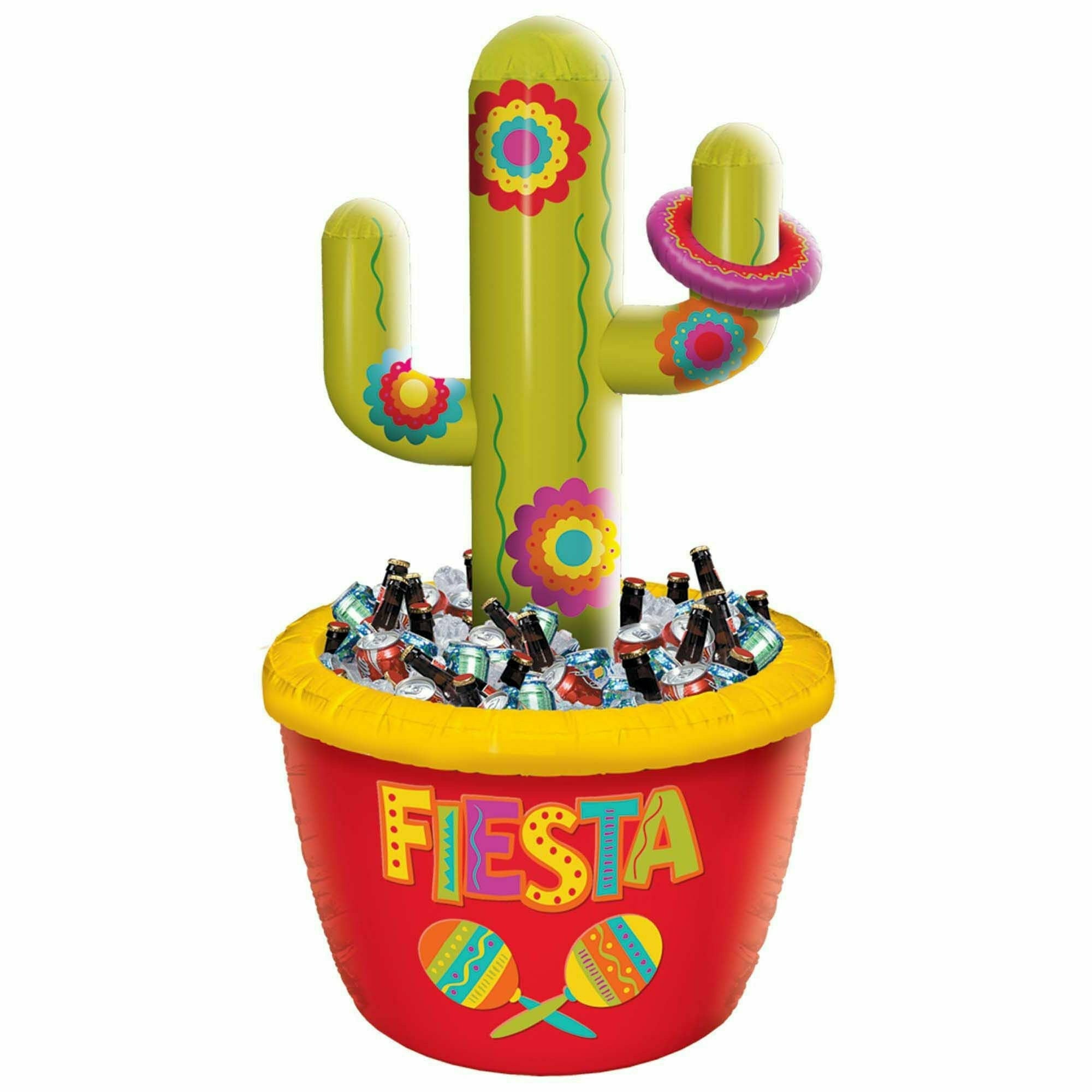 Amscan HOLIDAY: FIESTA Inflatable Cactus Cooler and Ring Toss Game