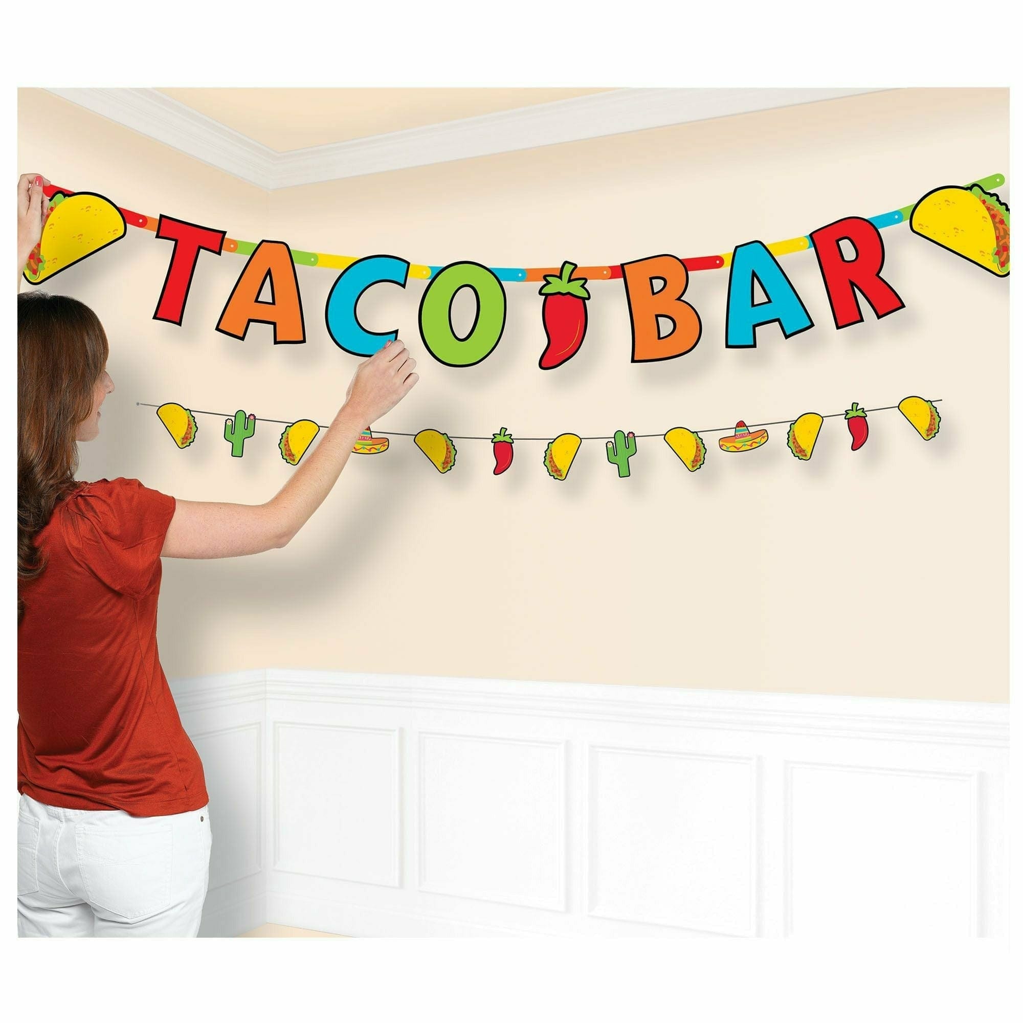 Amscan HOLIDAY: FIESTA Taco Jumbo Letter Banner Combo
