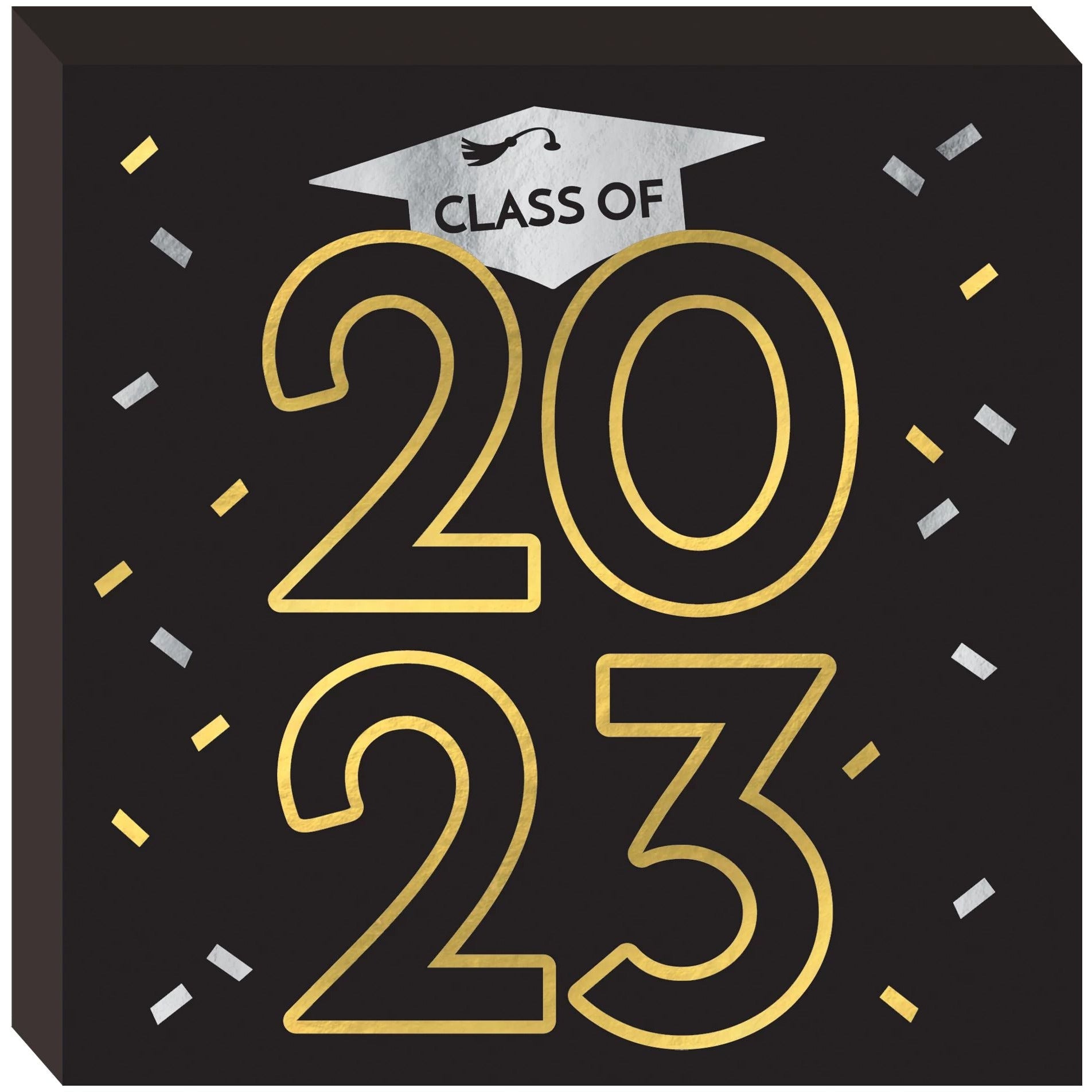 Amscan HOLIDAY: GRADUATION Class of 2023 Square Standing Plaque