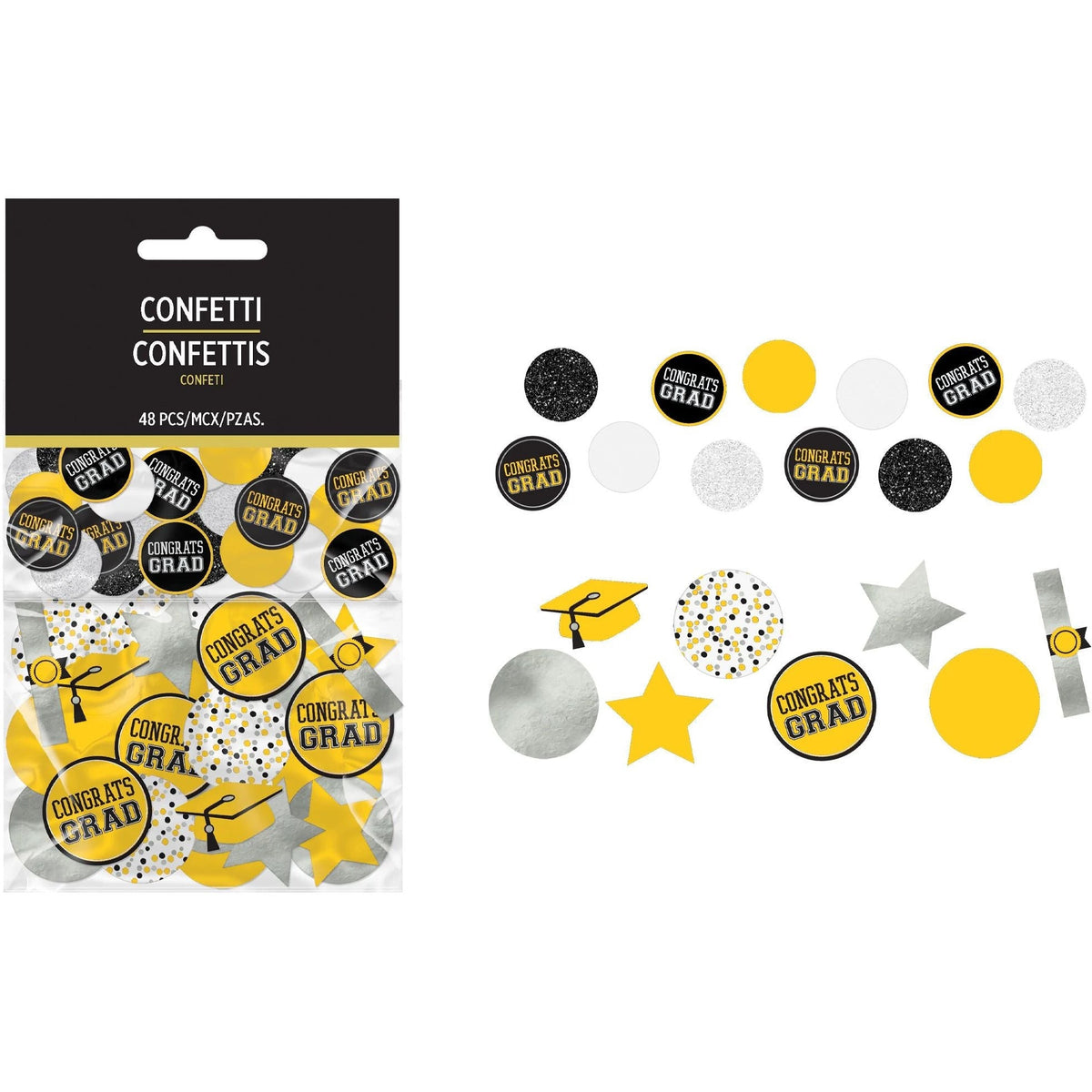 Amscan HOLIDAY: GRADUATION Grad Giant Confetti - Yellow