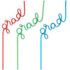 Amscan HOLIDAY: GRADUATION "Grad" Shaped Silly Straws