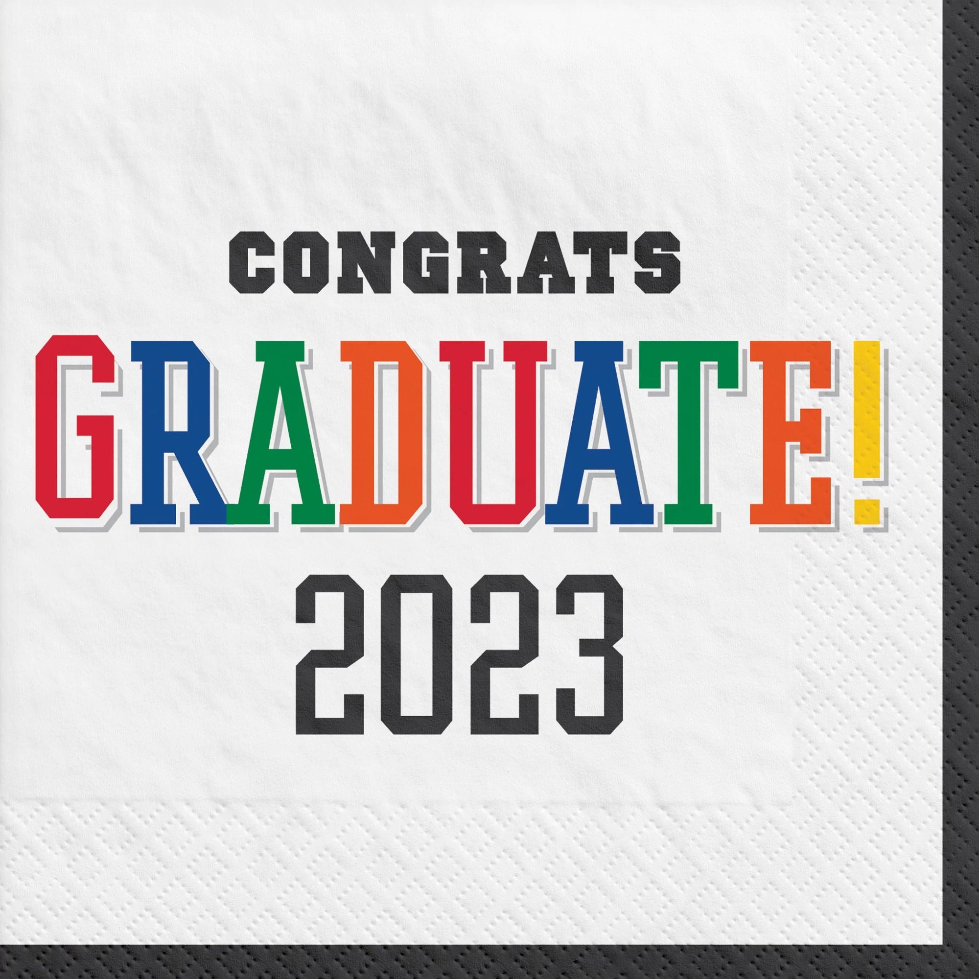 Amscan HOLIDAY: GRADUATION Graduation Brights 2023 Lunch Napkins