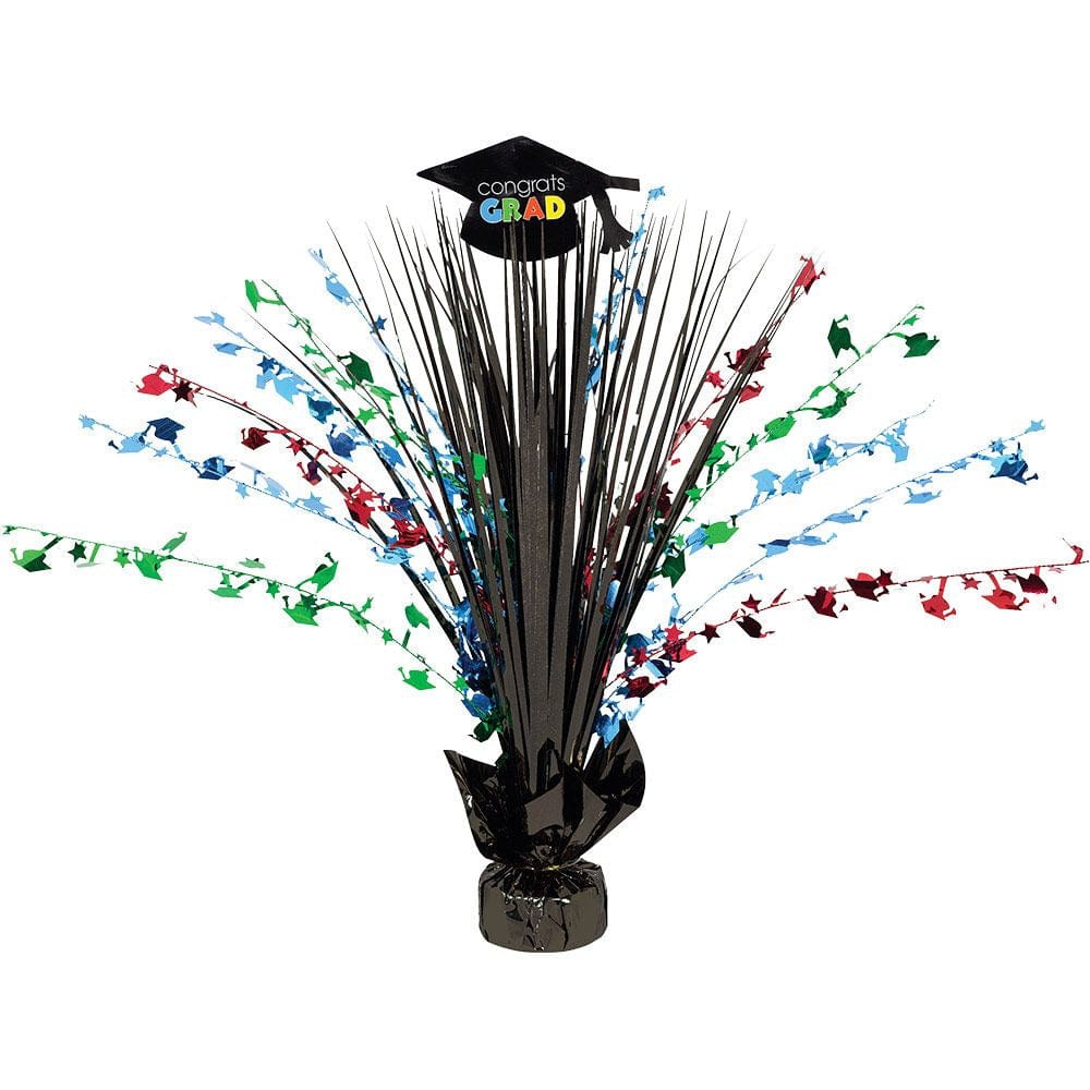 Amscan HOLIDAY: GRADUATION Multicolor Congrats Grad Foil Spray 18" Centerpiece