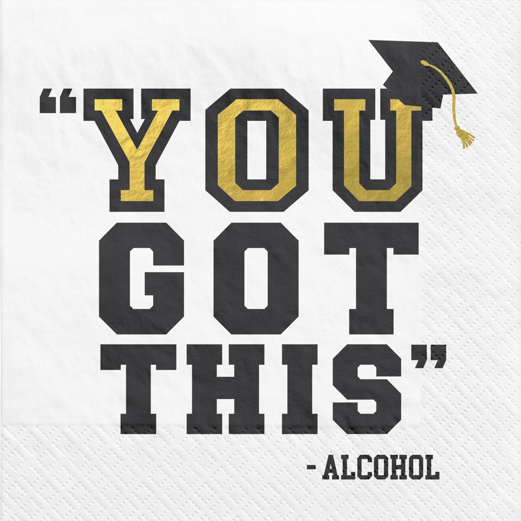Amscan HOLIDAY: GRADUATION You Got This - Alcohol Grad Beverage Napkins