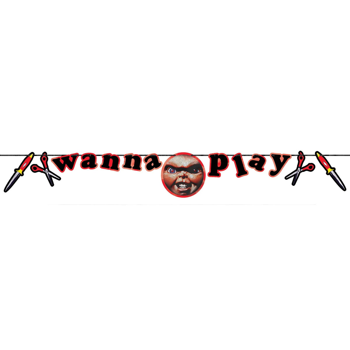 Amscan HOLIDAY: HALLOWEEN Child&#39;s Play Chucky Banner