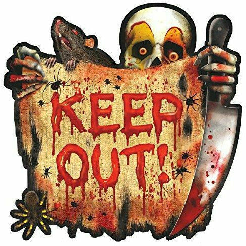 Amscan HOLIDAY: HALLOWEEN Creepy Carnival Cutout 'Keep Out'