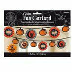 Amscan HOLIDAY: HALLOWEEN Glitter Halloween Fan Garland